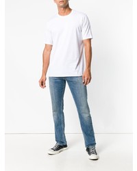 T-shirt à col rond blanc VISVIM