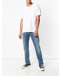 T-shirt à col rond blanc VISVIM