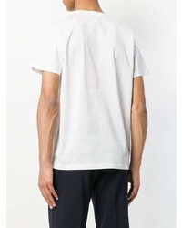 T-shirt à col rond blanc Jil Sander