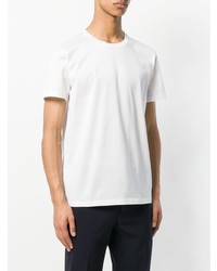 T-shirt à col rond blanc Jil Sander