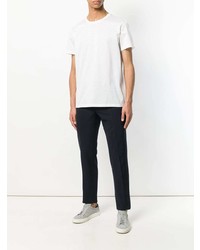 T-shirt à col rond blanc Jil Sander