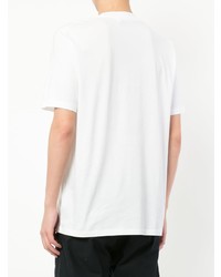 T-shirt à col rond blanc Jil Sander