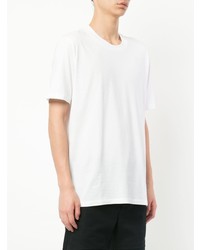 T-shirt à col rond blanc Jil Sander