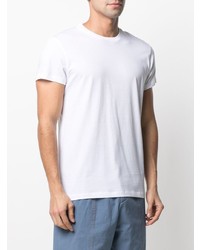 T-shirt à col rond blanc Jil Sander