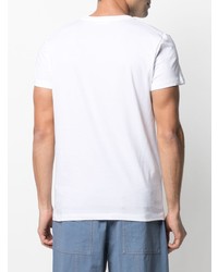 T-shirt à col rond blanc Jil Sander