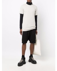 T-shirt à col rond blanc Rick Owens DRKSHDW