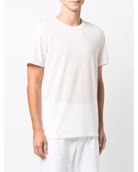 T-shirt à col rond blanc Jil Sander