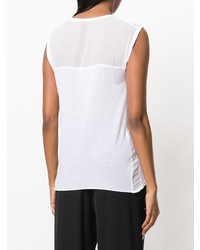 T-shirt à col rond blanc Ilaria Nistri