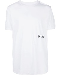 T-shirt à col rond blanc RtA