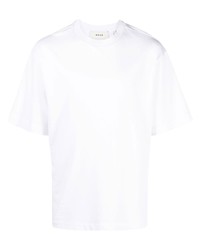 T-shirt à col rond blanc Róhe