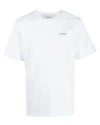 T-shirt à col rond blanc Róhe