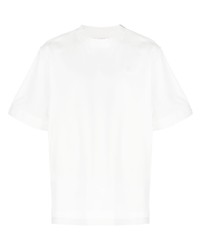 T-shirt à col rond blanc Sacai