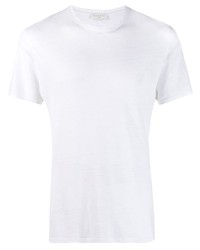 T-shirt à col rond blanc Sandro Paris
