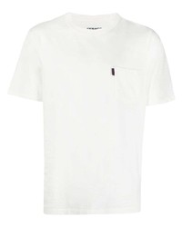 T-shirt à col rond blanc Sebago