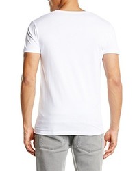 T-shirt à col rond blanc Selected