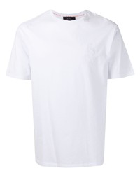 T-shirt à col rond blanc Shanghai Tang