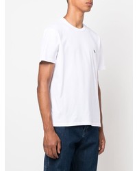 T-shirt à col rond blanc Woolrich