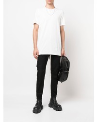 T-shirt à col rond blanc Rick Owens DRKSHDW