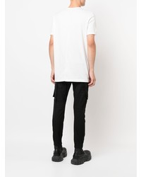 T-shirt à col rond blanc Rick Owens DRKSHDW