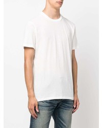 T-shirt à col rond blanc Tom Ford