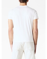 T-shirt à col rond blanc Rick Owens