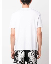 T-shirt à col rond blanc Amiri