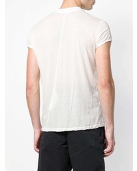 T-shirt à col rond blanc Rick Owens DRKSHDW