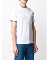 T-shirt à col rond blanc Emporio Armani