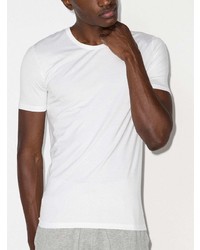 T-shirt à col rond blanc Zimmerli
