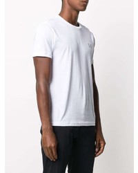 T-shirt à col rond blanc Ea7 Emporio Armani