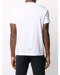 T-shirt à col rond blanc Ea7 Emporio Armani