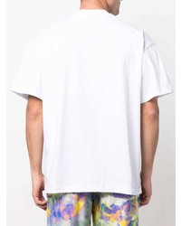 T-shirt à col rond blanc MSGM