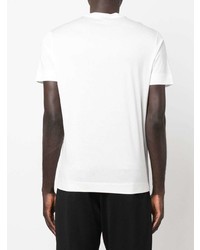 T-shirt à col rond blanc Emporio Armani