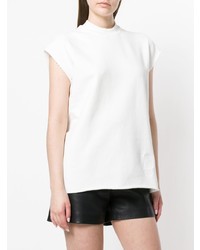 T-shirt à col rond blanc Rick Owens DRKSHDW