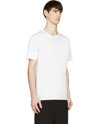 T-shirt à col rond blanc Damir Doma