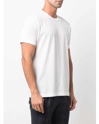 T-shirt à col rond blanc Kiton