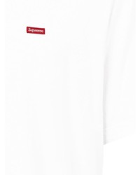 T-shirt à col rond blanc Supreme