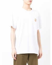 T-shirt à col rond blanc MAISON KITSUNÉ