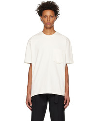T-shirt à col rond blanc Solid Homme
