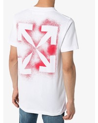 T-shirt à col rond blanc Off-White