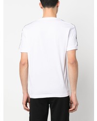 T-shirt à col rond blanc Ea7 Emporio Armani