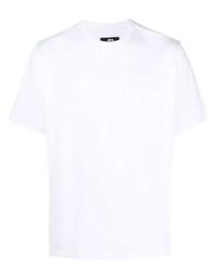 T-shirt à col rond blanc Stussy