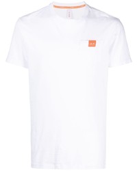 T-shirt à col rond blanc Sun 68