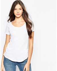 T-shirt à col rond blanc Sundry