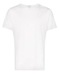 T-shirt à col rond blanc Sunspel