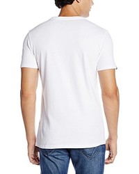 T-shirt à col rond blanc Superdry