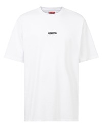 T-shirt à col rond blanc Supreme