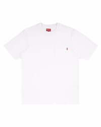 T-shirt à col rond blanc Supreme