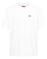 T-shirt à col rond blanc Supreme