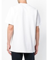 T-shirt à col rond blanc Marni